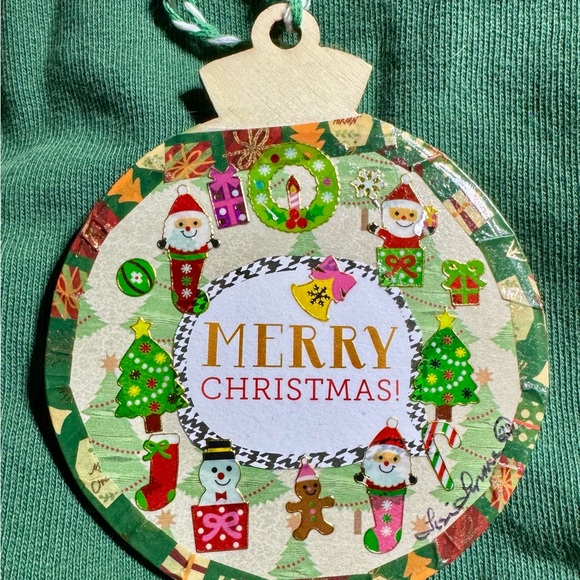 2 New 4x4” Handmade Wooden Rustic Decoupage Christmas Tree Ornaments $26 - Picture 10 of 11